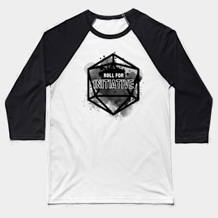 Roll for Initiative Grey Baseball T-Shirt